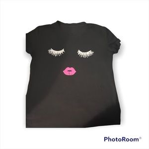 Pink Lips and Lash Shirt